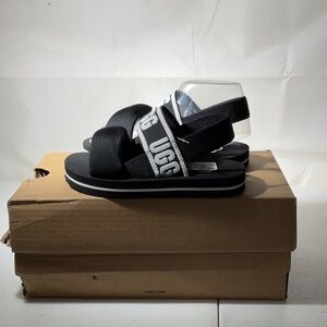 UGGs T ZUMA SLING 1124917T black Toddler Sandals size 6C new